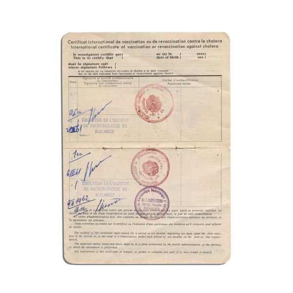 George Bogza, documente personale