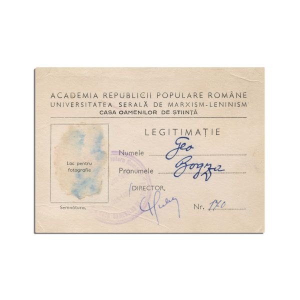 George Bogza, documente personale