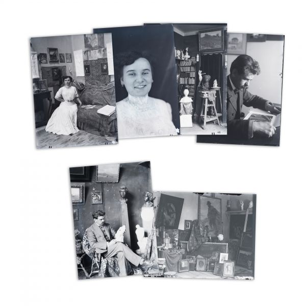 Frederic și Cecilia Cuțescu Storck, 6 clișee fotografice realizate de arh. Victor Ștefănescu
