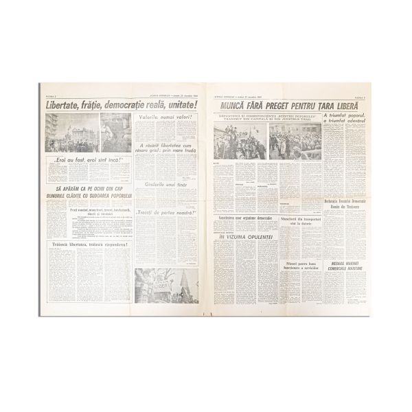 Publicația „Scînteia poporului”, Anul I, Nr. 1 și 2, 23-24 decembrie 1989 