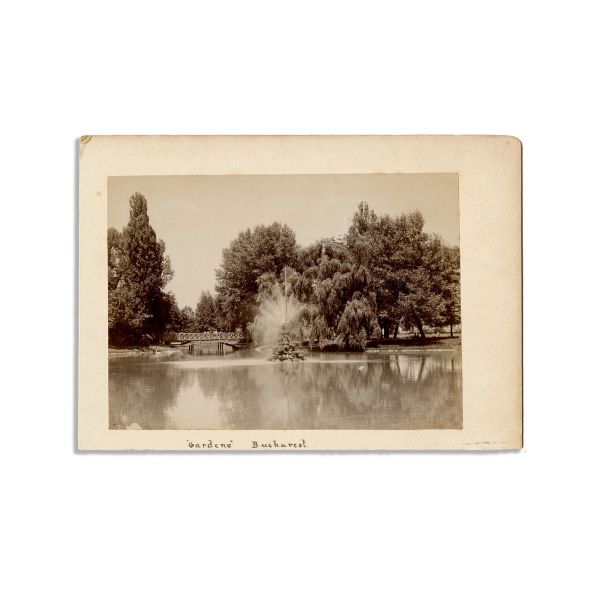Grădina Cișmigiu, fotografie de epocă, cca. 1900