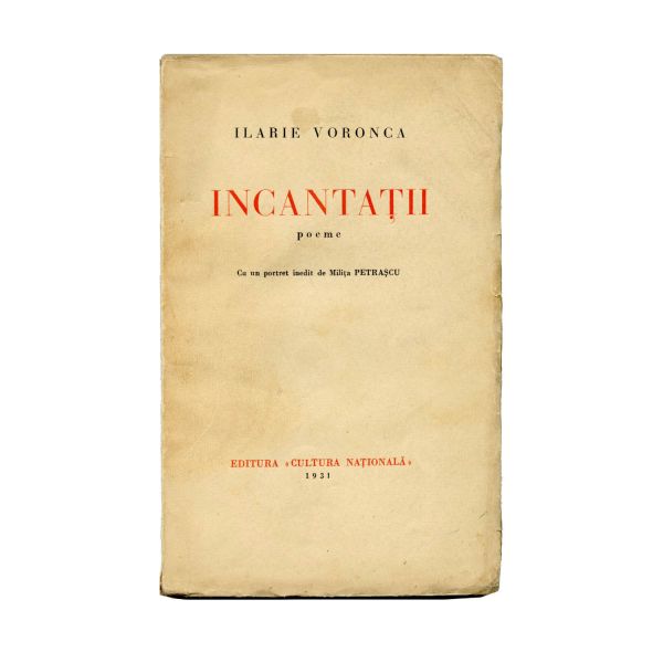 Ilarie Voronca, Incantații, 1931, cu ex-librisul semnătură al lui Ion Wittner