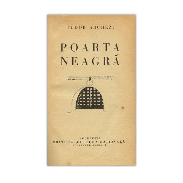 Tudor Arghezi, Poarta neagră, 1952, cu dedicație pentru Horia Oprescu