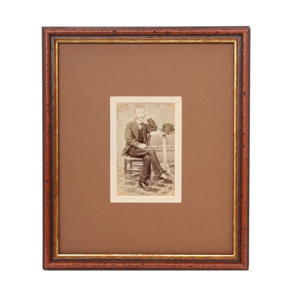 Vasile Alecsandri, fotografie format carte-de-visite, cca. 1874