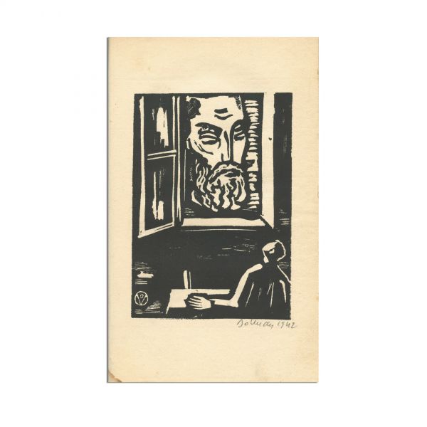 Ion Minulescu, Cetiți-le noaptea, 1930, cu semnătura olografă a lui Vasile Dobrian și o gravură originală 
