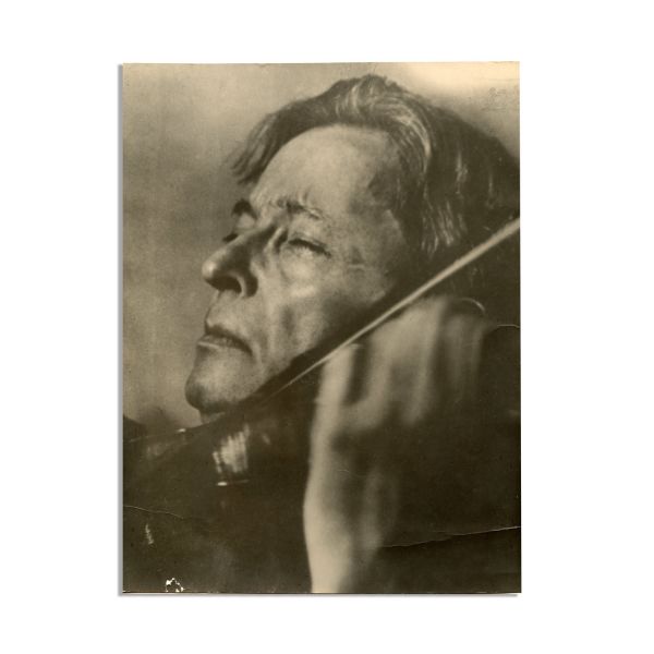 George Enescu interpretând Poème de Ernest Chausson