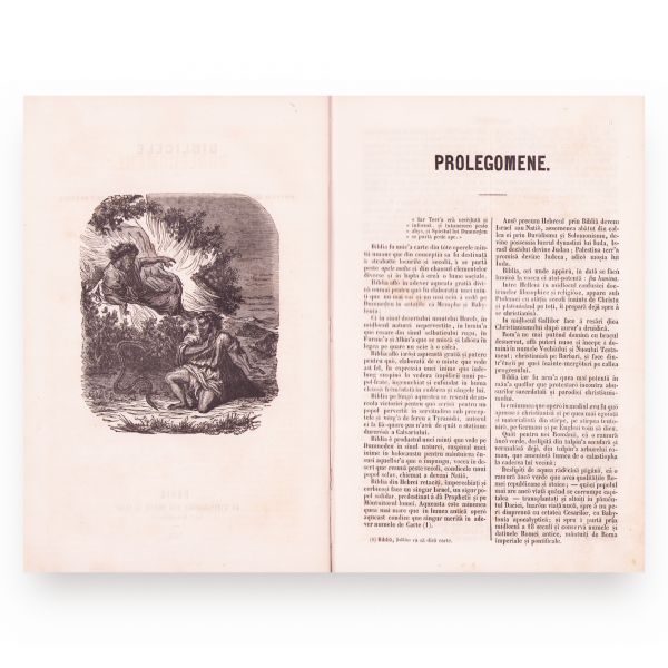 I. Heliade-Rădulescu, Biblicele + Biblia Sacră, 1858, două volume colligate