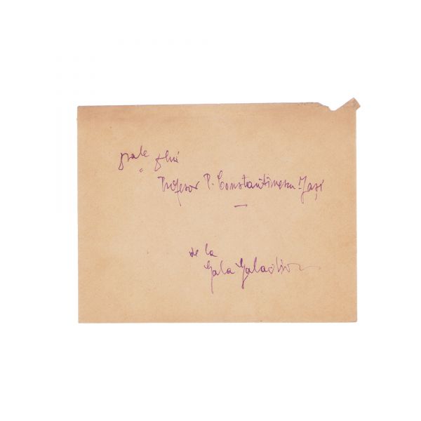 Gala Galaction, scrisoare pentru Petre Constantinescu-Iași, 29 iunie 1952