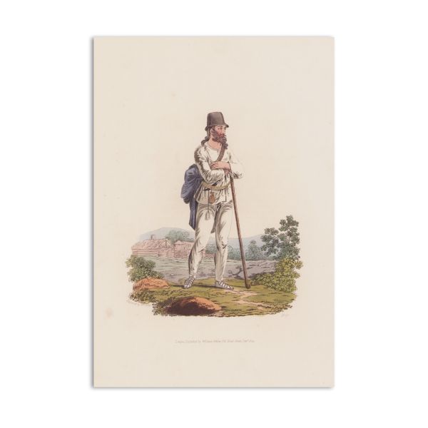 Țărani din Mărginimea Sibiului, două cromolitografii, 1804