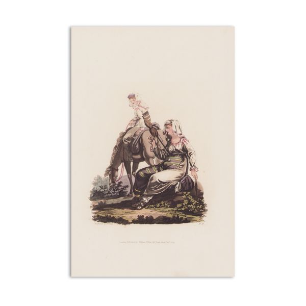 Țărani din Mărginimea Sibiului, două cromolitografii, 1804
