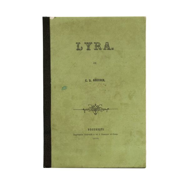 C.D. Aricescu, Lyra, 1858, cu semnătură olografă