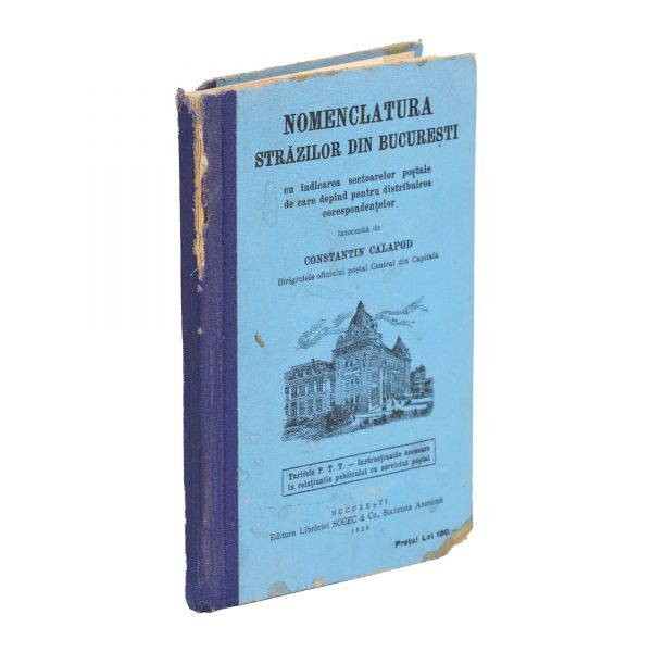 Constantin Calapod, Nomenclatura străzilor din București, 1928