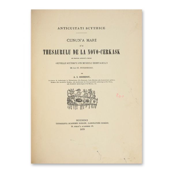 Al. I. Odobescu, Antichități scitice. Cununa mare din tezaurul de la Novocherkassk, 1879