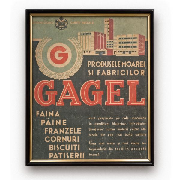 Produsele morii și fabricilor Gagel, reclamă de epocă