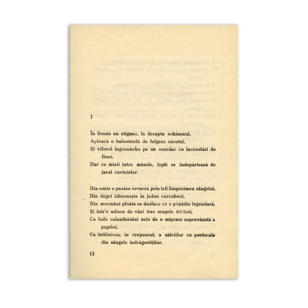Ilarie Voronca, Zodiac, 1930, exemplar numerotat, cu dedicație olografă pentru Dan Faur