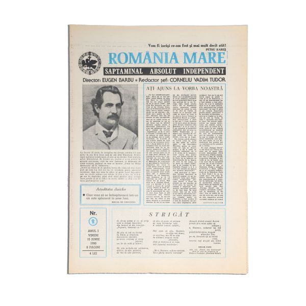Publicația „România Mare”, Anul I, Nr. 1 și Nr. 2, 1990