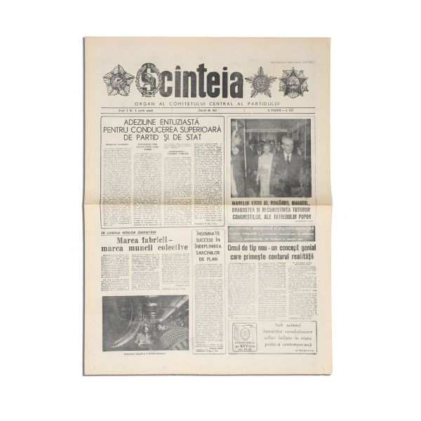 Publicația „Cațavencu”, Anul I, 4 numere + Publicația „Scînteia”, Anul I, Nr. 1, serie nouă
