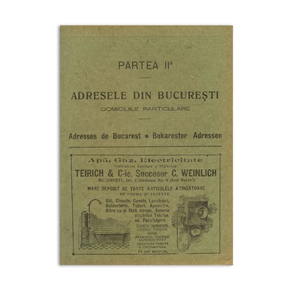 Anuarul „Socec”. România și capitala București, 1911, patru părți + un supliment