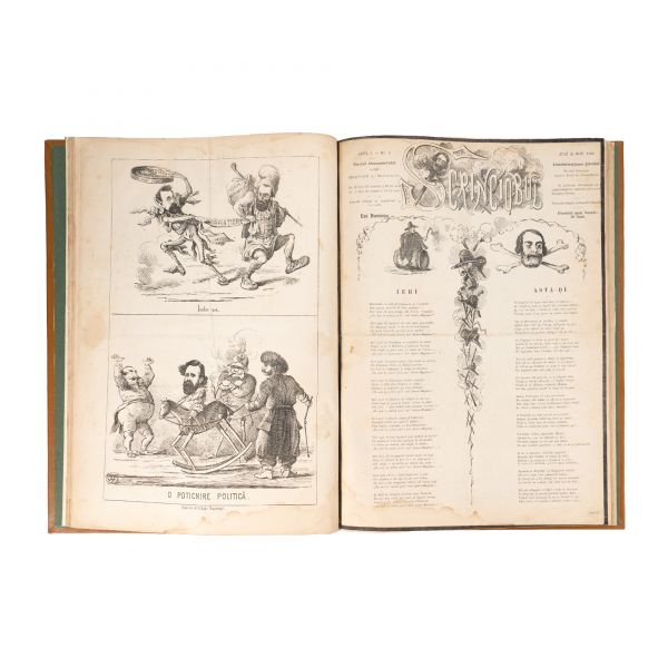 Publicația „Scrânciobul”, anul I-II, 23 numere colligate + Calendarul „Scrînciobului” pe anul 1869
