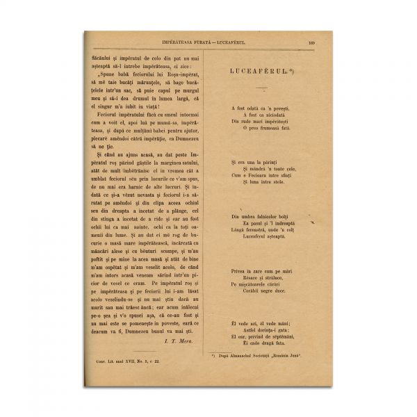 Convorbiri Literare, Anul XVII, 1 Aprilie 1883 - 1 Martie 1884, cu „Anecdotă” de Ion Creangă și 24 de poezii de M. Eminescu