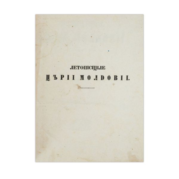 M. Kogălniceanu, Letopisețul Țării Moldovei, 3 volume