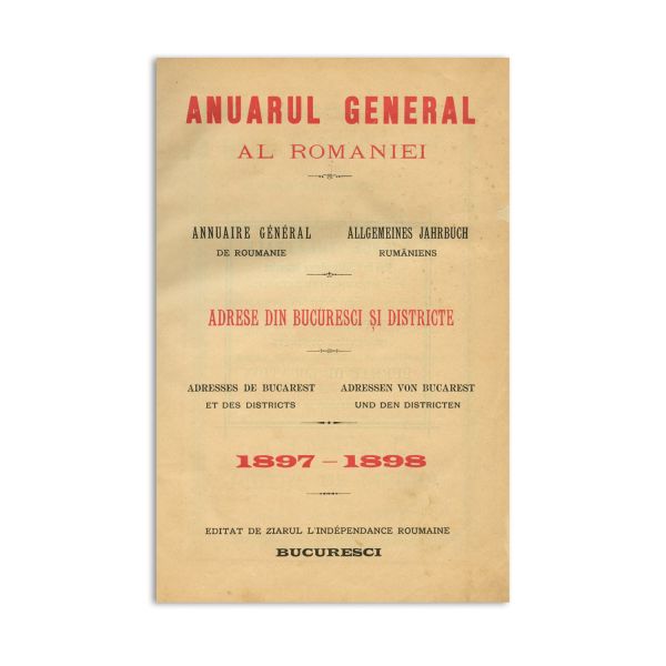 Anuarul General al României, două părți colligate, 1897-1898