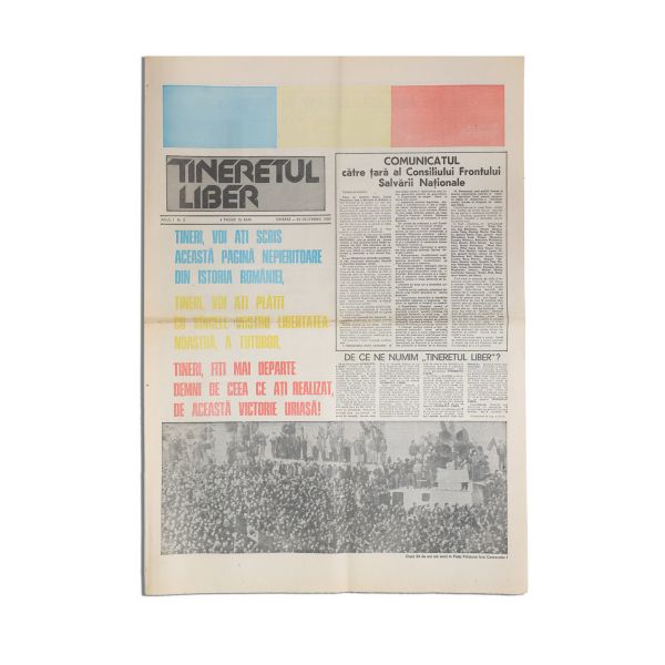 Publicația „Tineretul liber”, Anul I, Nr. 2, 23 decembrie 1989