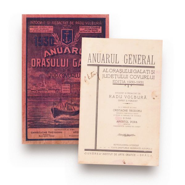 Radu Volbură, Anuarul general al orașului Galați și al jud. Covurlui, 1930-1931