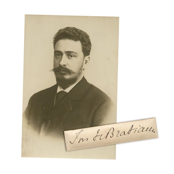 Ion I. C. Brătianu, fotografie de epocă + semnătură olografă