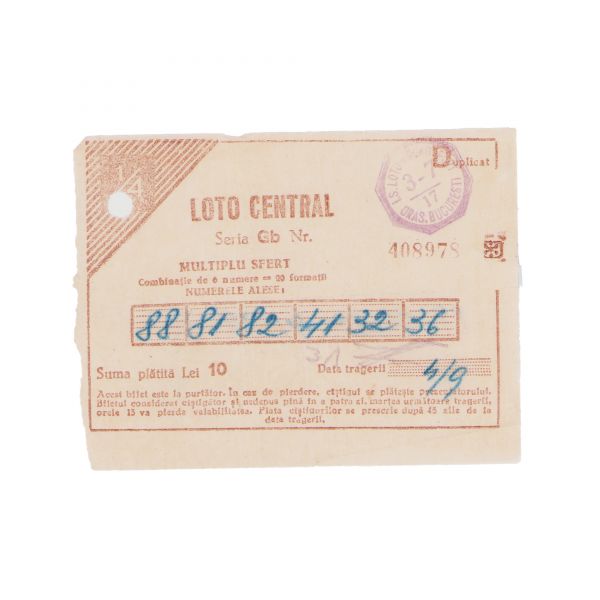 Șapte bilete de loterie