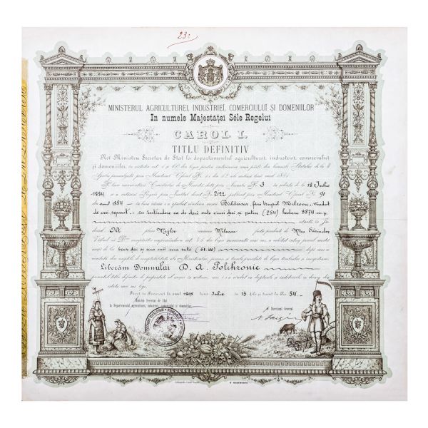 Titlu de proprietate definitiv, 1912