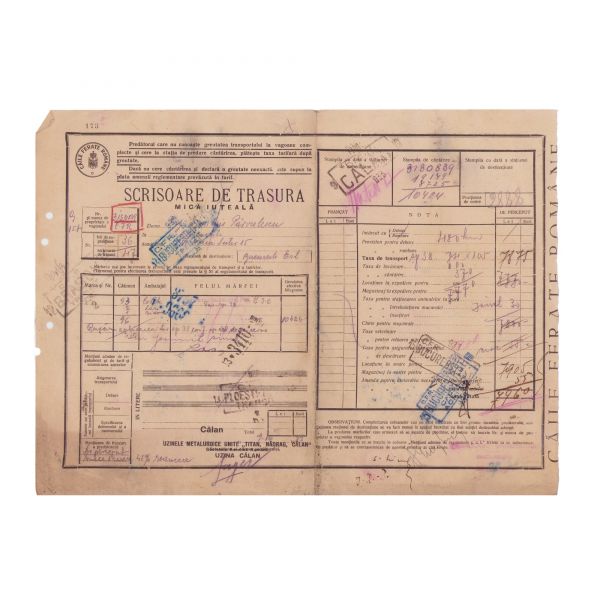 Ing. Pârvulescu, scrisoare de trăsură de iuțeală mică, 1933
