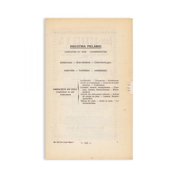 Indicatorul Industriei Românești, 1925