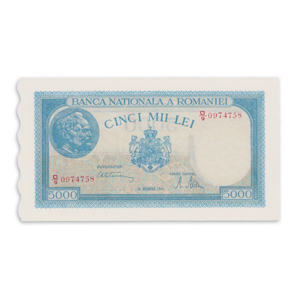 5000 lei 1945, 18 bancnote necirculate în serie consecutivă