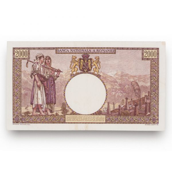 Bancnotă în valoare de 2000 lei, 1943