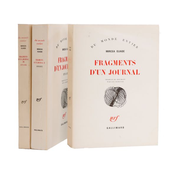 Mircea Eliade, Fragments d’un journal, 3 volume, cu dedicație pentru Jean Pierre Apparu