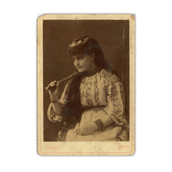Pianistul Georges Boskoff și mama sa, Maria, două fotografii de cabinet