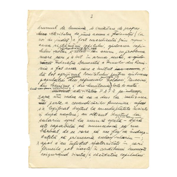 Petru Groza, manuscrisul unui discurs politic în Valea Jiului, 1946