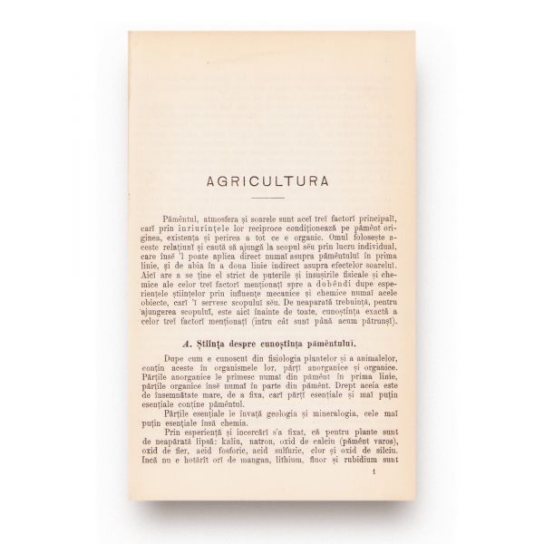 Al. de Vranyi, Agronomia, 1893