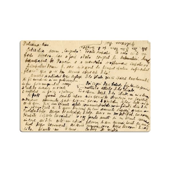 Miron Grindea, carte poștală pentru Mircea Eliade, 1929