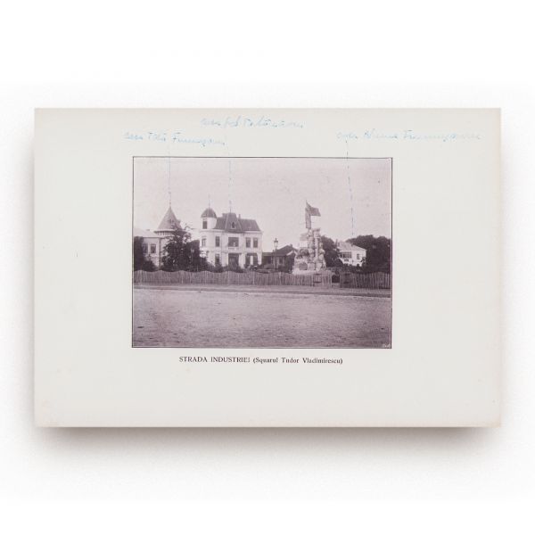 Vederi din Gorj, 1906, cu dedicație pentru dr. Constantin I. Istrati