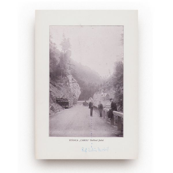 Vederi din Gorj, 1906, cu dedicație pentru dr. Constantin I. Istrati