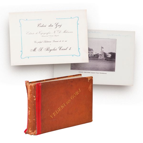 Vederi din Gorj, 1906, cu dedicație pentru dr. Constantin I. Istrati