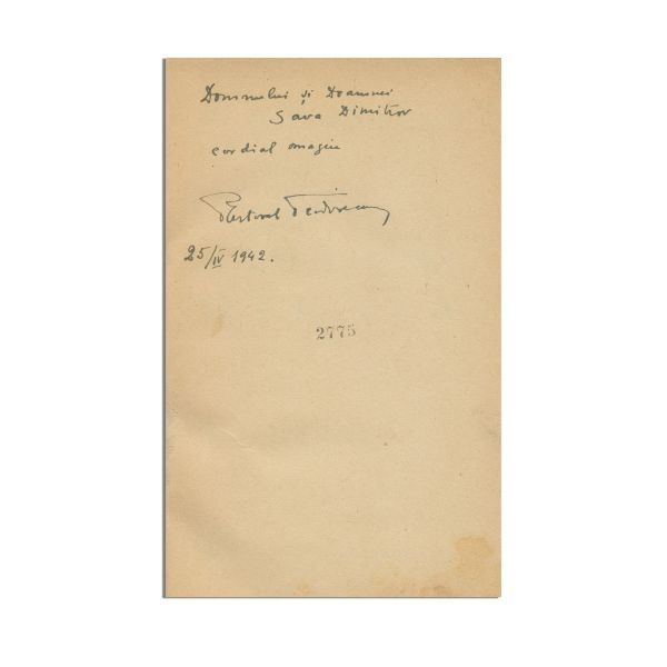 Al. O. Teodoreanu (Păstorel), Tămâie și otravă, 1934, două volume, cu dedicație