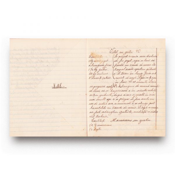 Vrănceanu M., două caiete pentru rețete de supe și prăjituri