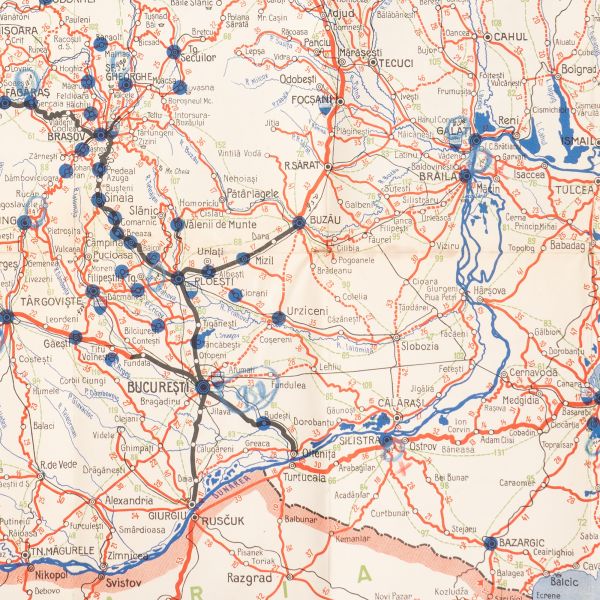 A.C.R.R., Harta stării drumurilor din România, Benzina Albastră Ethyl Unirea
