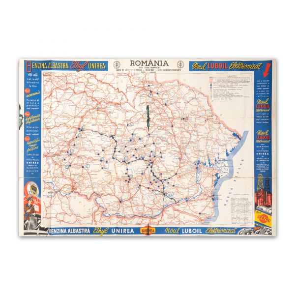 A.C.R.R., Harta stării drumurilor din România, Benzina Albastră Ethyl Unirea