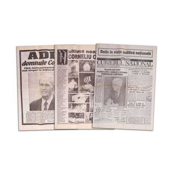 Decesul lui Corneliu Coposu, trei publicații din 13 noiembrie 1995