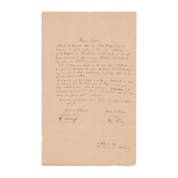 Două procese-verbale privind dueluri, 1899-1909