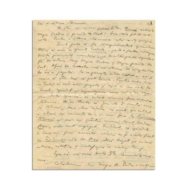 Octav Șuluțiu, scrisoare pentru Mircea Eliade, 1933